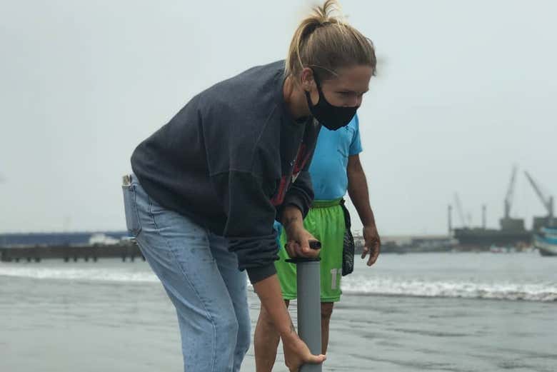 Learning how to fish the traditional way!