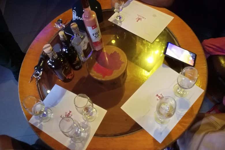 Todo listo para la degustación