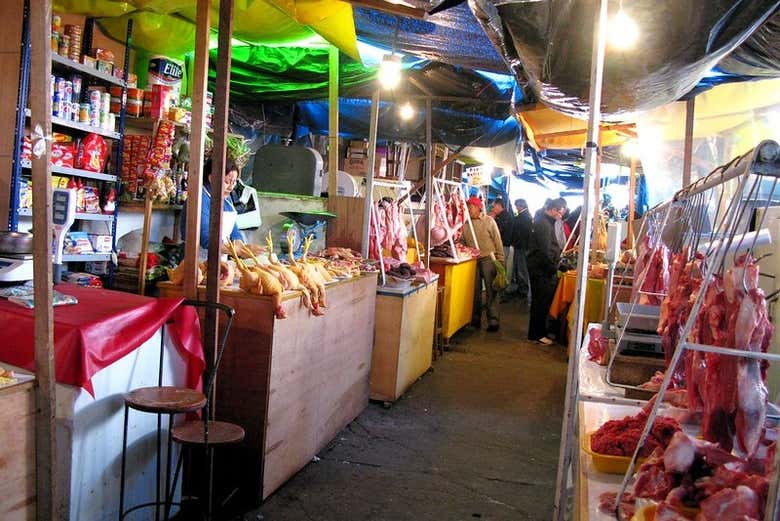 Mercadillo de alimentos en Tacna