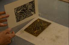 Oficina de gravura em Lamas