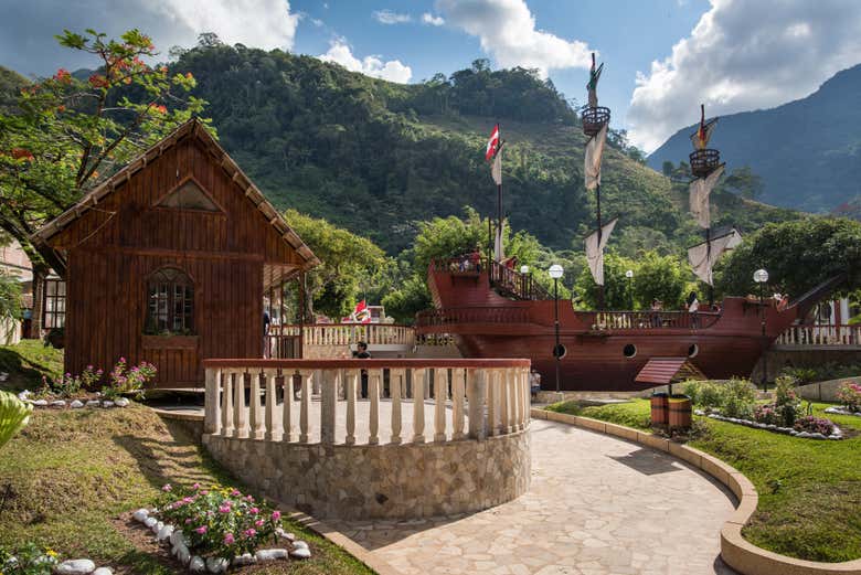 Stroll through Pozuzo's main square
