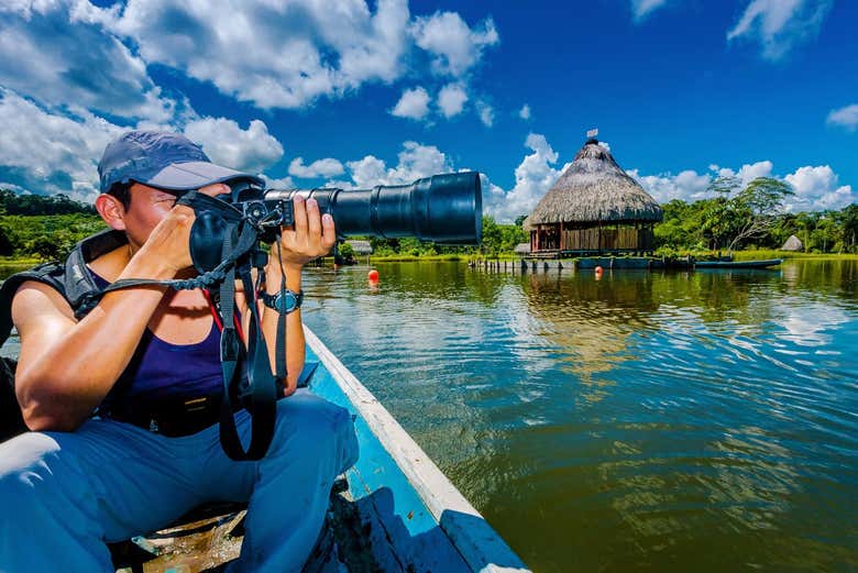 Fotografando a lagoa