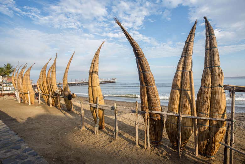 Caballitos de totora de Huanchaco