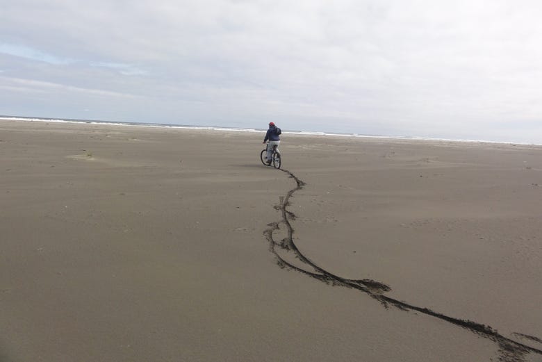Bicicleta na praia de Cherres