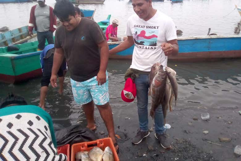 Pesca artesanal en Puerto Pizarro