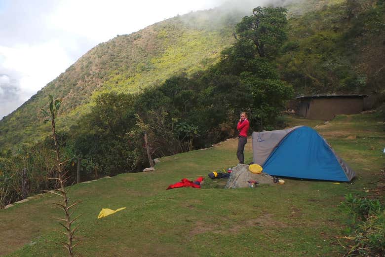 Camp in the Peruvian wilderness!