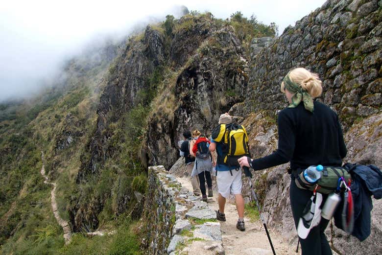 Disfrutando de la ruta de trekking por el Camino Inca