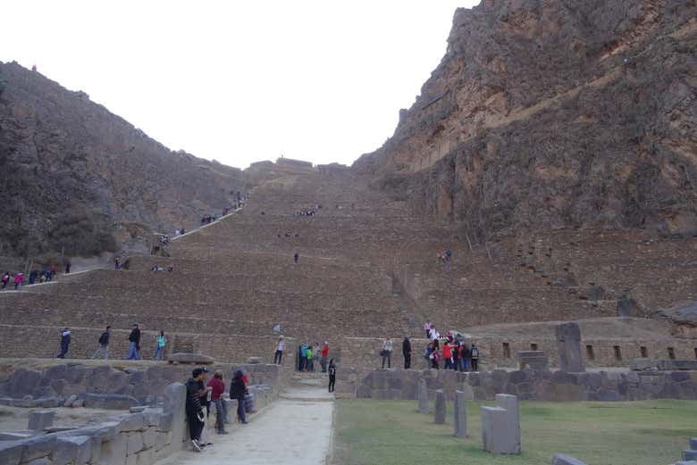 Visitando la fortaleza de Ollantaytambo