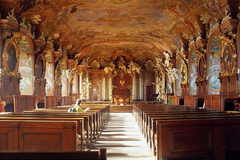 The famous Aula Leopoldinum at the University of Wroclaw