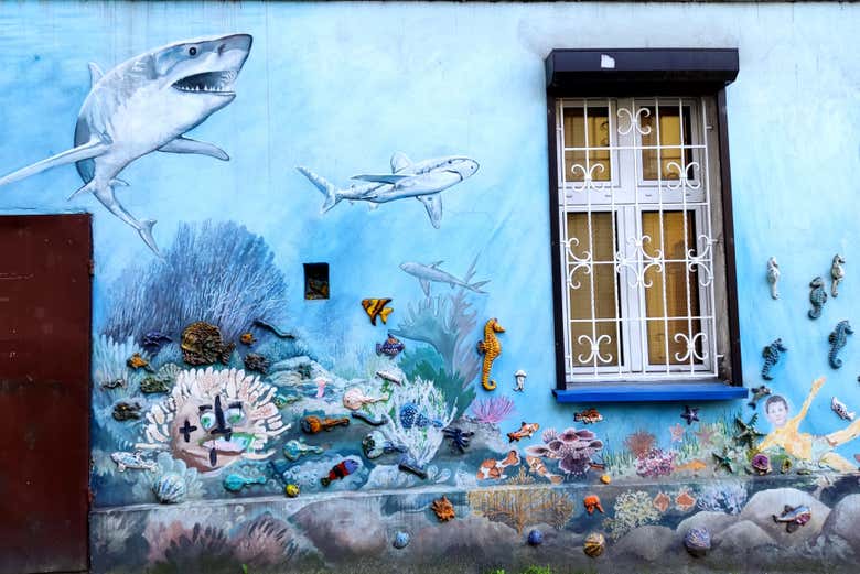 Street art no bairro criativo de Nadodrze