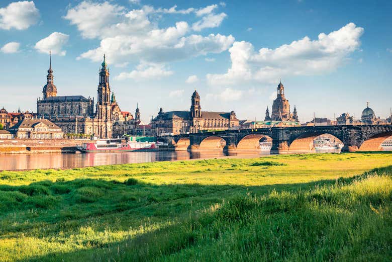 The banks of the river Elbe