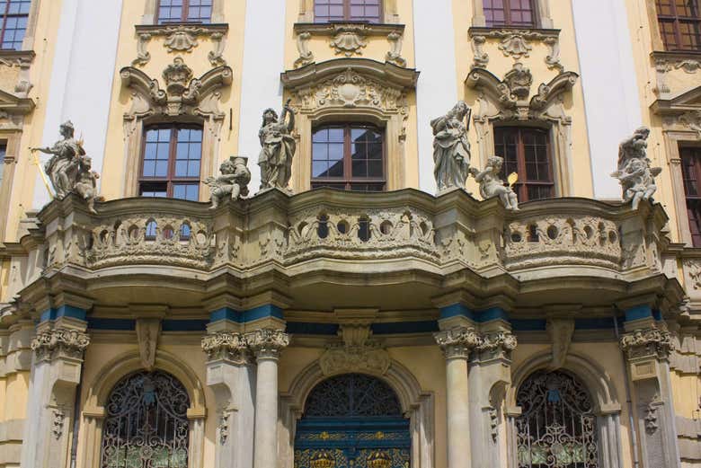 The university facade