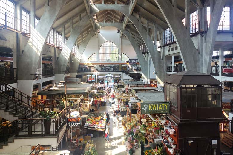 Interior do Mercado de Breslávia 