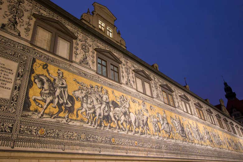 The Fürstenzug wall