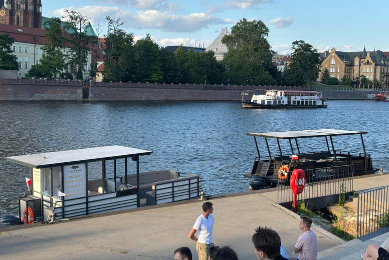 En el muelle de partida 