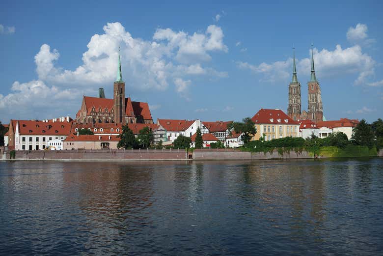 Tendréis vistas preciosas del casco histórico de Breslavia