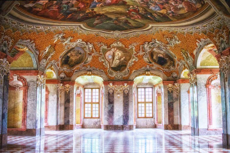 Uno de los refectorios de la abadía de Lubiaz 