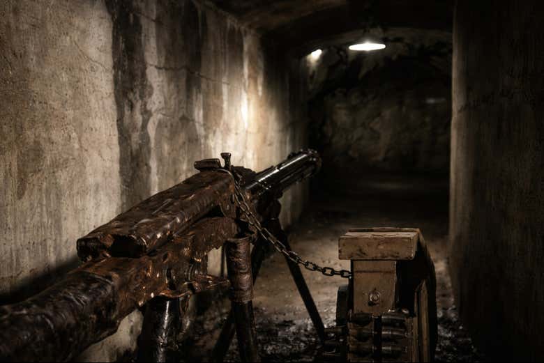 Armas en los túneles del Proyecto Riese