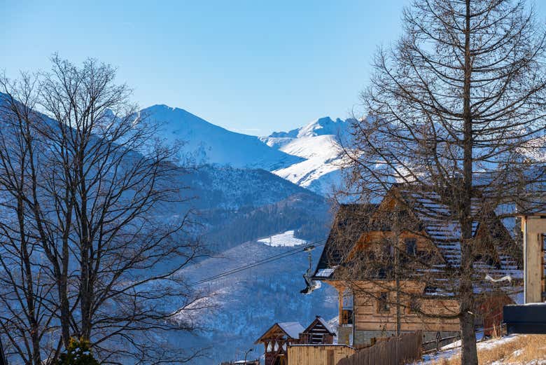 Una casita de Zakopane, en medio de las montañas
