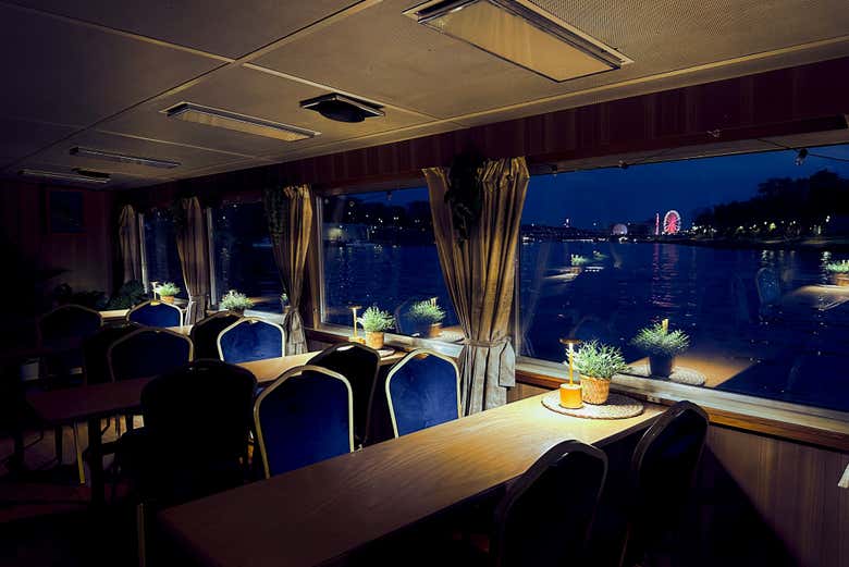 The interior of the ship