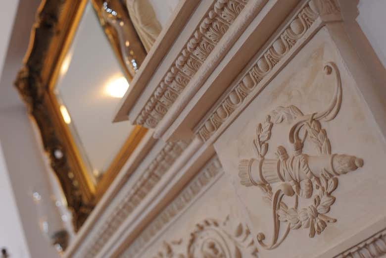 The hall details