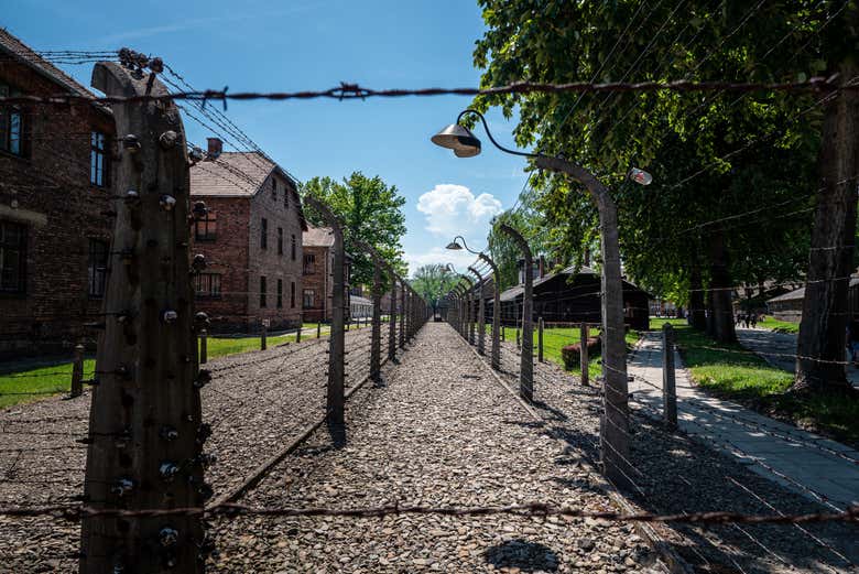 Inside the concentration camp