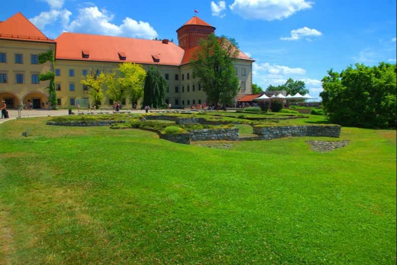Jardines del castillo de Wawel
