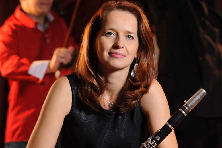 Clarinetist of klezmer music