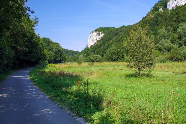 Panorâmica do Parque Nacional de Ojcow