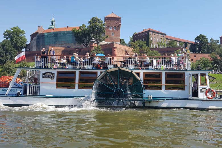 Un bateau sur la Vistule