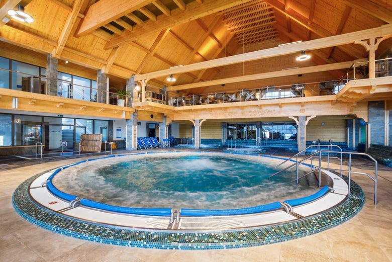 One of the indoor pools