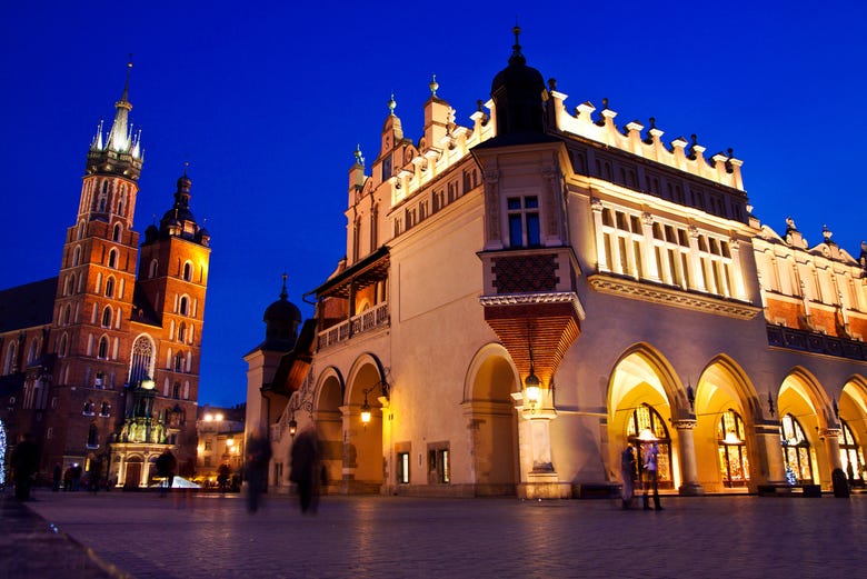 Krakow after sunset