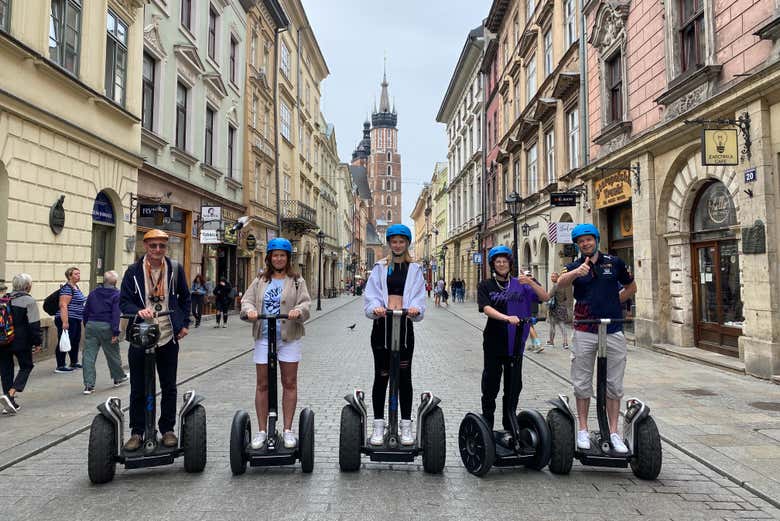 Recorriendo Cracovia en segway