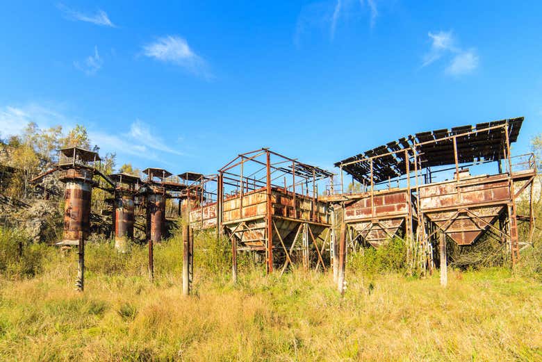 Concentration camp ruins