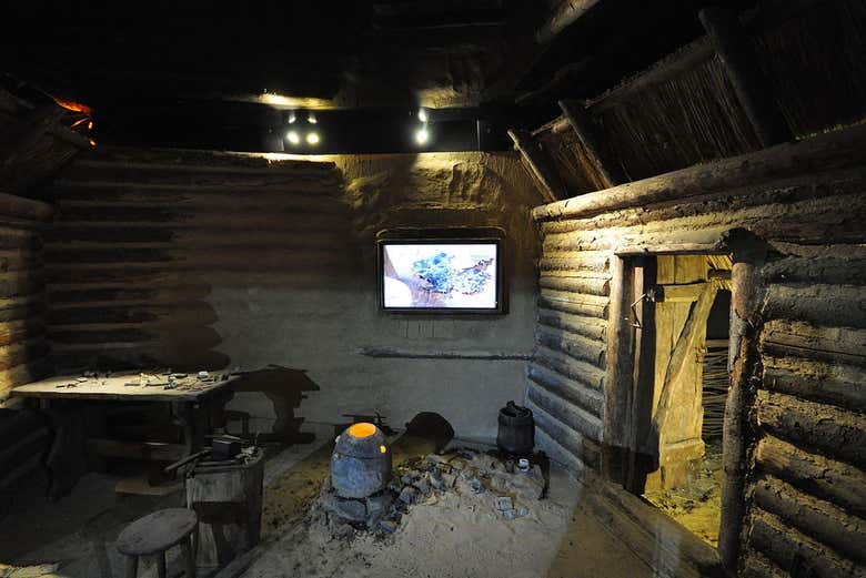 Restos arqueológicos em Rynek Underground