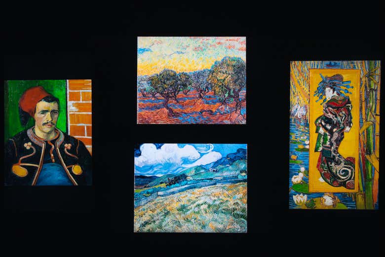Una de las salas de la exposición Van Gogh & Vincent Experience