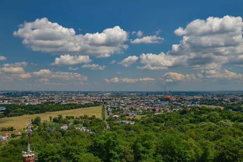 Vistas panorámicas de Cracovia
