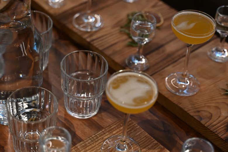 Collezione di bicchieri di vodka