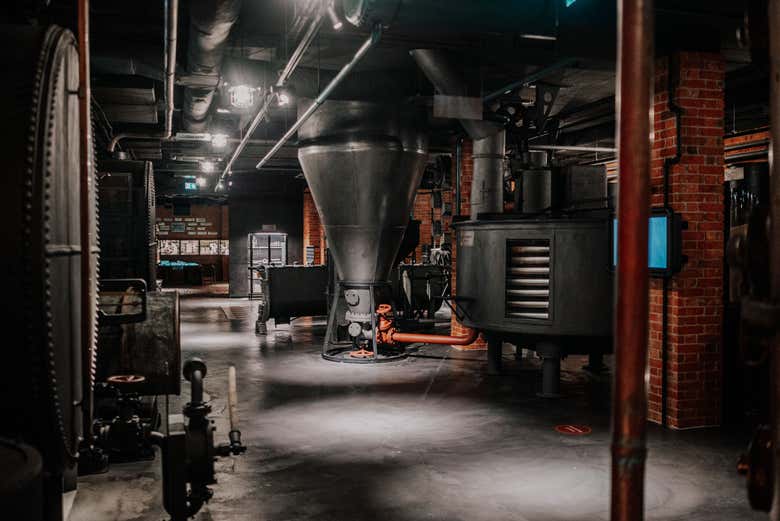Sala di produzione della vodka
