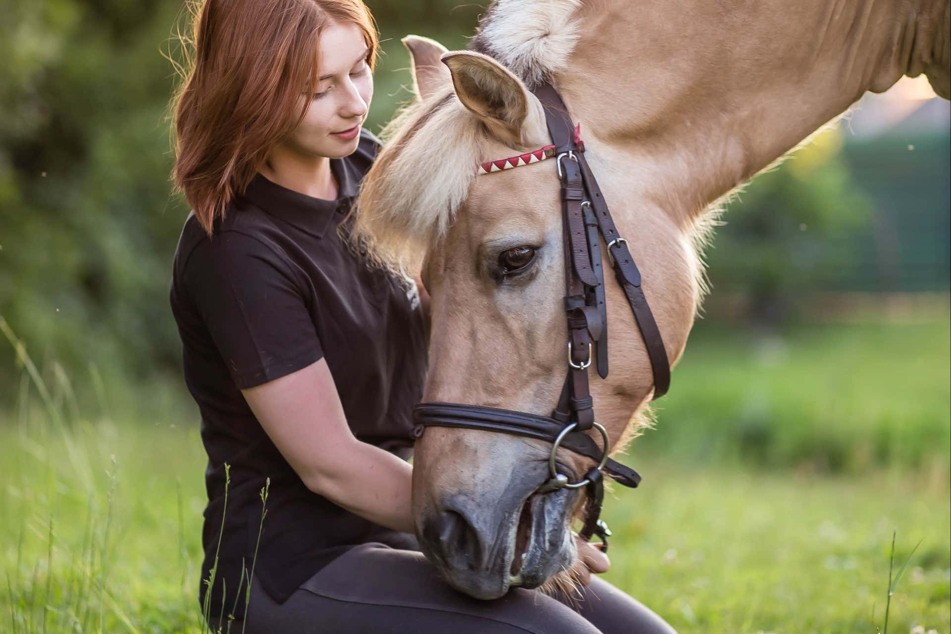 Balade à cheval au lac Roznów
