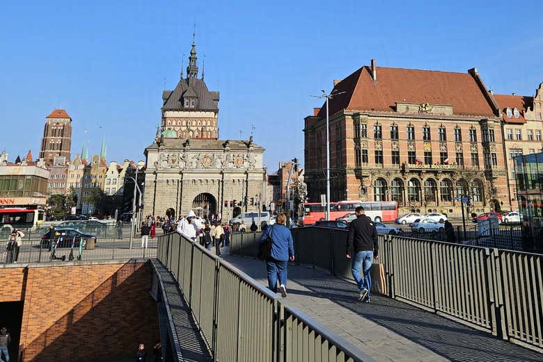 Uno de los puentes de Gdansk