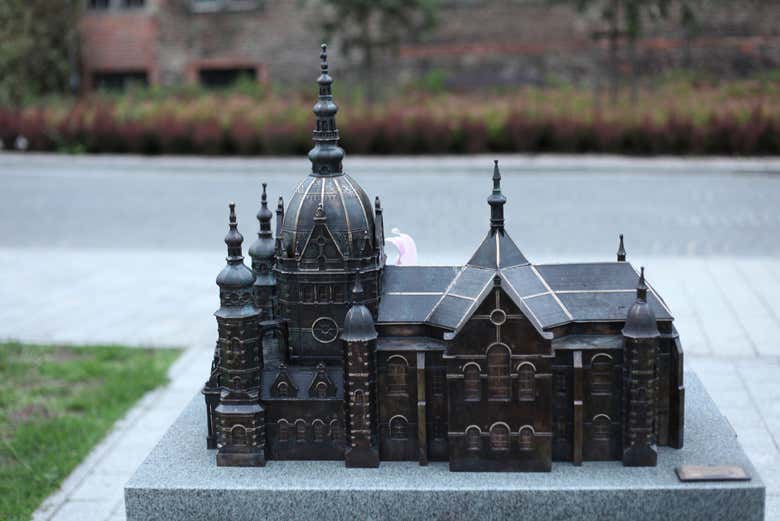 Modellino della sinagoga destrutta