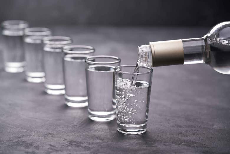 Shots de vodka