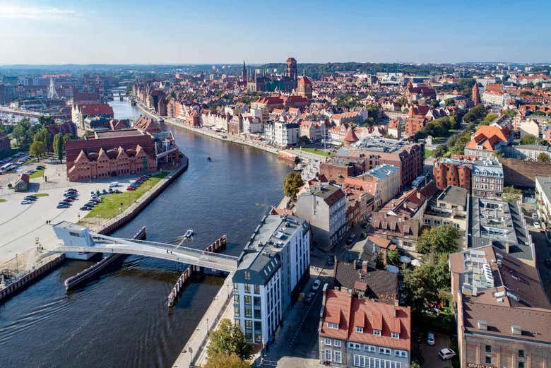 Panoramique de la ville de Gdańsk