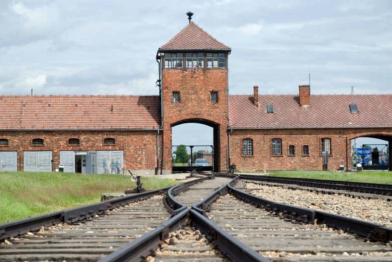Tren en Auschwitz