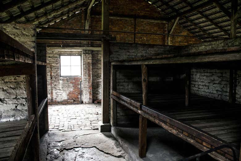 Interior del campo de concentración