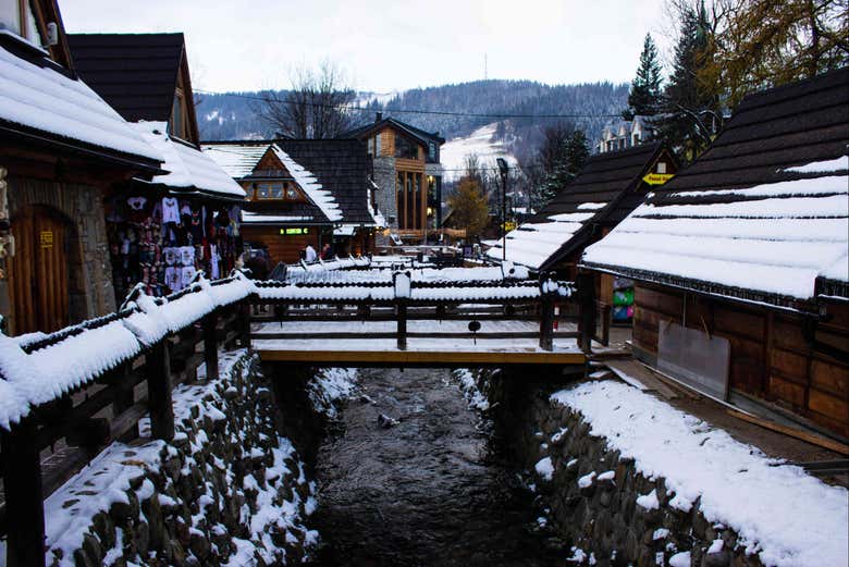 Zakopane cubierto por la nieve