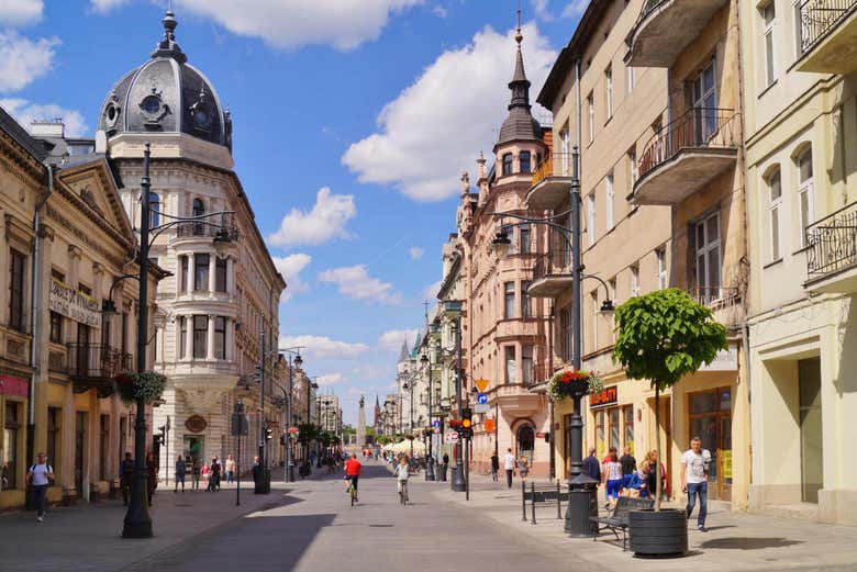 The streets around Lodz