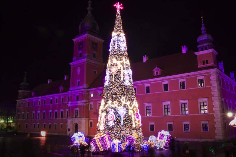 Árbol de Navidad en Varsovia