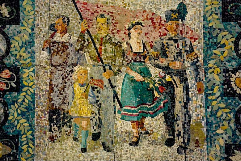 Uno de los mosaicos que veremos en el recorrido